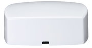 White plastic casing with rounded edges and small notch at bottom, electronic accessory part