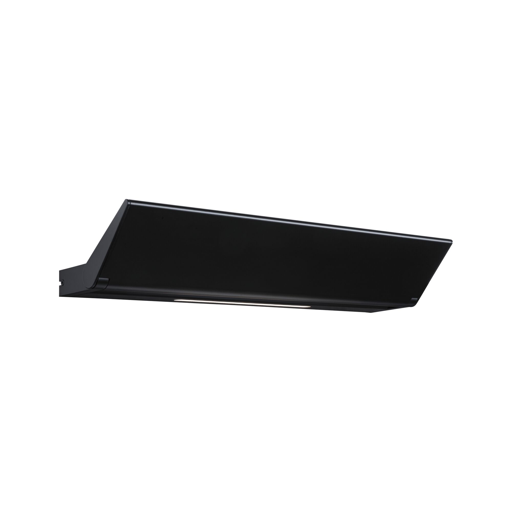 Lumière LED noire en métal à monter sous meuble, design moderne pour cuisine et espace de travail