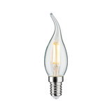 LED-Leuchtmittel in Kerzenform mit transparentem Glas und E14-Fassung für dekorative Beleuchtung