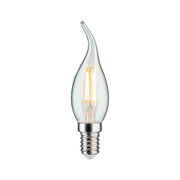LED-Leuchtmittel in Kerzenform mit transparentem Glas und E14-Fassung für dekorative Beleuchtung