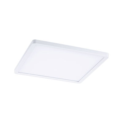 Rectangular white LED ceiling light with plastic frame for modern indoor lighting