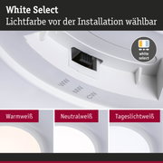 Weißes LED-Licht mit wählbarer Lichtfarbe Warmweiß, Neutralweiß und Tageslichtweiß für flexible Beleuchtung