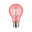 LED Pear Filament E27 230V 40lm 1,3W 1000K Red