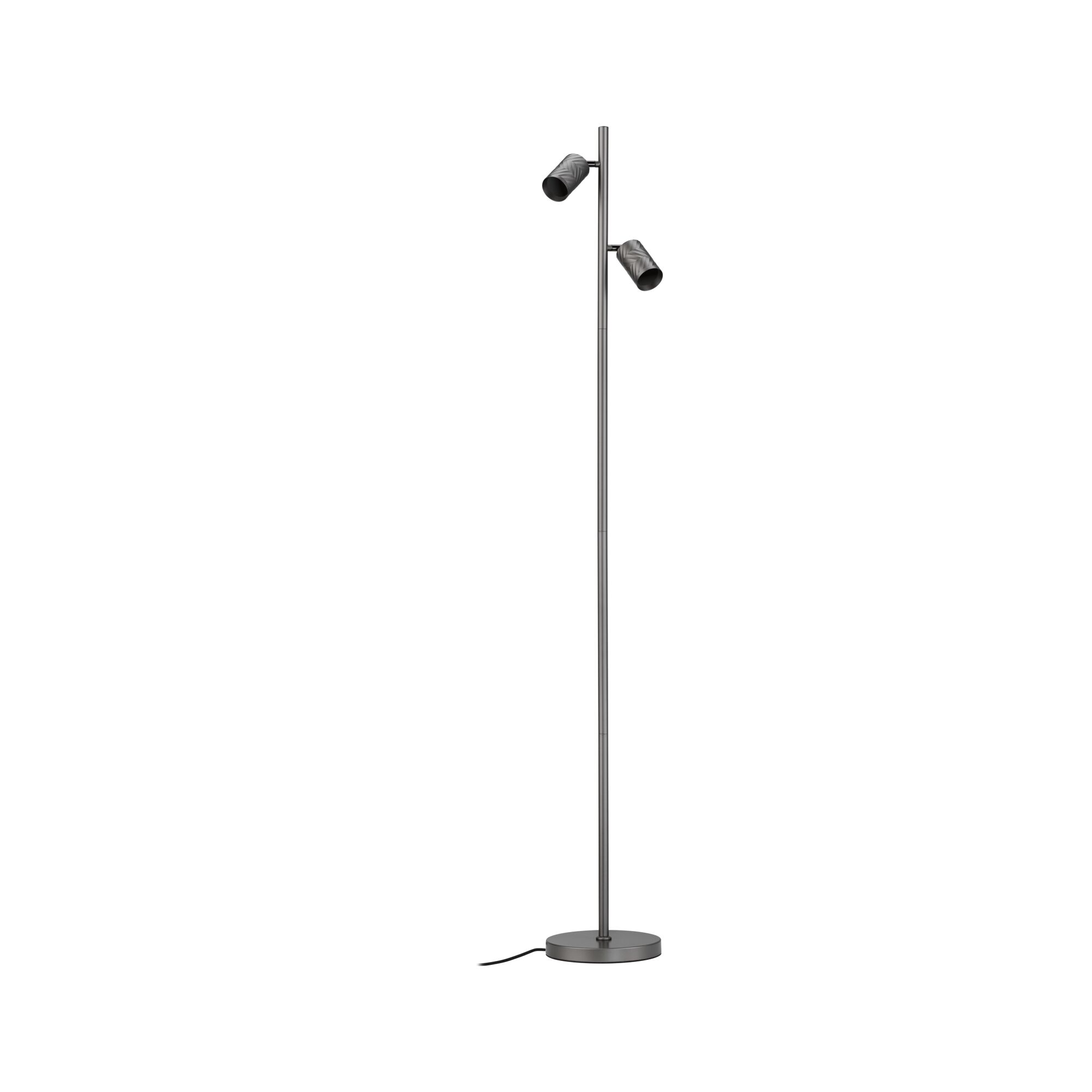 Staande lamp Loreva 1575mm max. 2x7W Titaanium