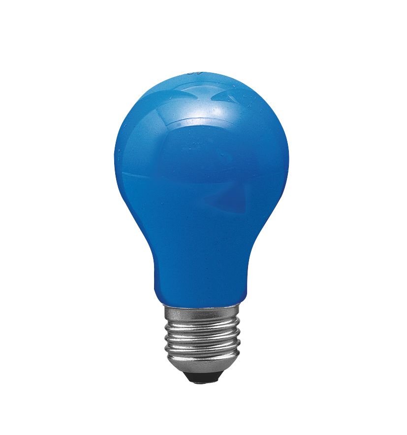 Glühbirne E27 230V 1lm 25W dimmbar Blau