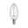 Eco-Line Filament 230 V Bougie LED E14 525lm 2,5W 3000K Clair Ampoule LED en forme de bougie avec verre transparent et culot E14 pour éclairage économique