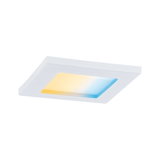Vierkante witte LED-plafondlamp met warm en koel wit licht voor moderne verlichting