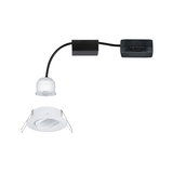 Spot encastré LED blanc avec câble noir et driver pour éclairage de plafond économe en énergie