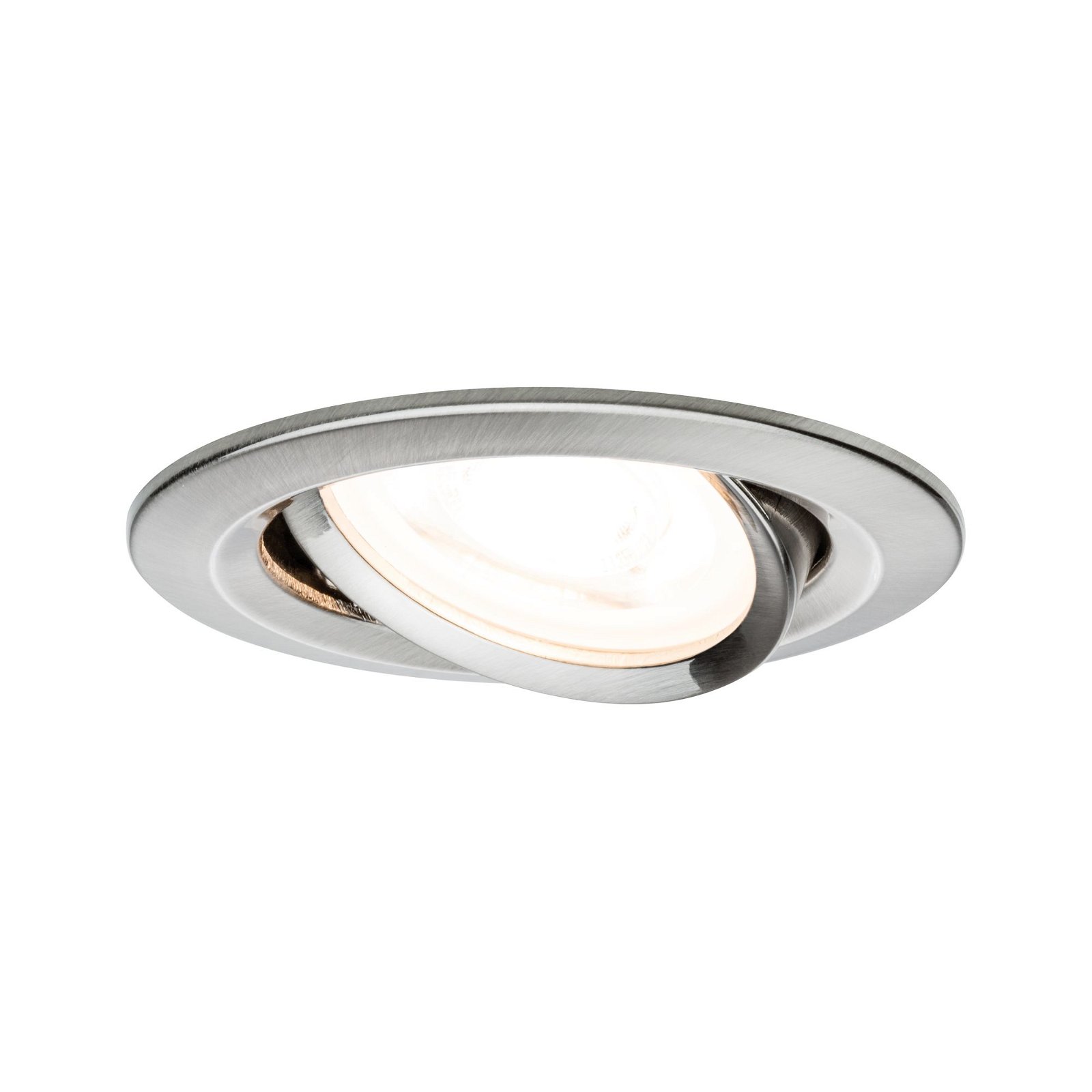 Recessed luminaire Nova Swivelling round 84mm 50° GU10 max. 35W 230V dimmable Brushed iron