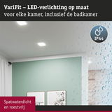 Spatwaterdichte IP44 LED-plafondlampen voor badkamer, witte vierkante armaturen in moderne kamer