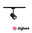 URail Rail spot Smart Home Zigbee 3.0 Luxe GU10 350lm 4,8W RGBW+ dimmable 230V Black matt Black metal LED spotlight with RGB color change for Zigbee smart home lighting