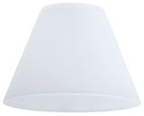 White plastic lampshade with conical shape for modern lighting solutions