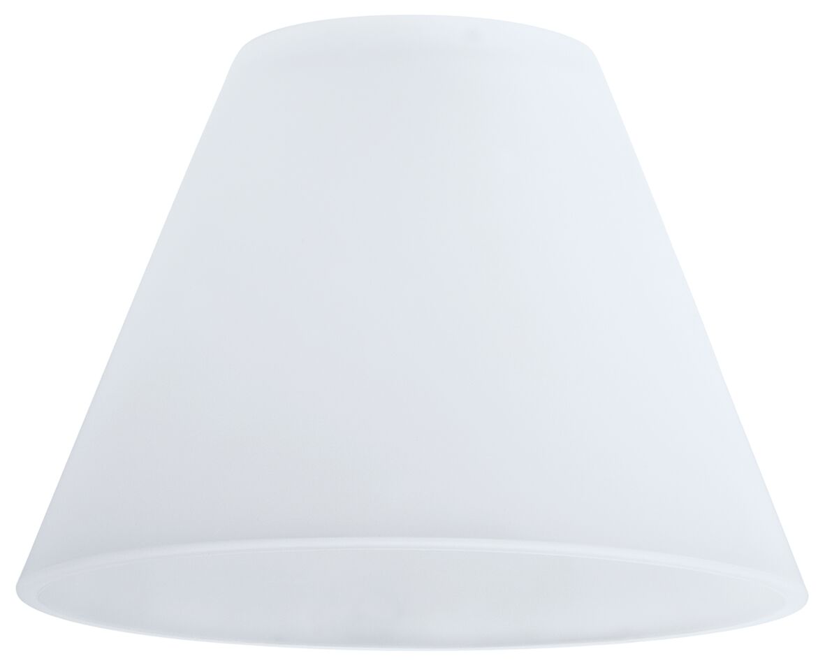 White plastic lampshade with conical shape for modern lighting solutions