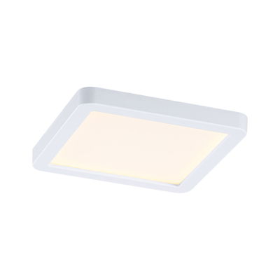 Quadratische LED-Deckenleuchte in Weiß mit warmweißem Licht für moderne Wohnräume