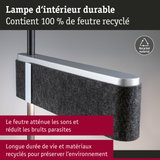 Lampe d’intérieur durable avec feutre noir 100 % recyclé, atténue les bruits parasites