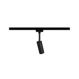 Spot LED noir en métal sur rail pour un éclairage intérieur flexible et moderne