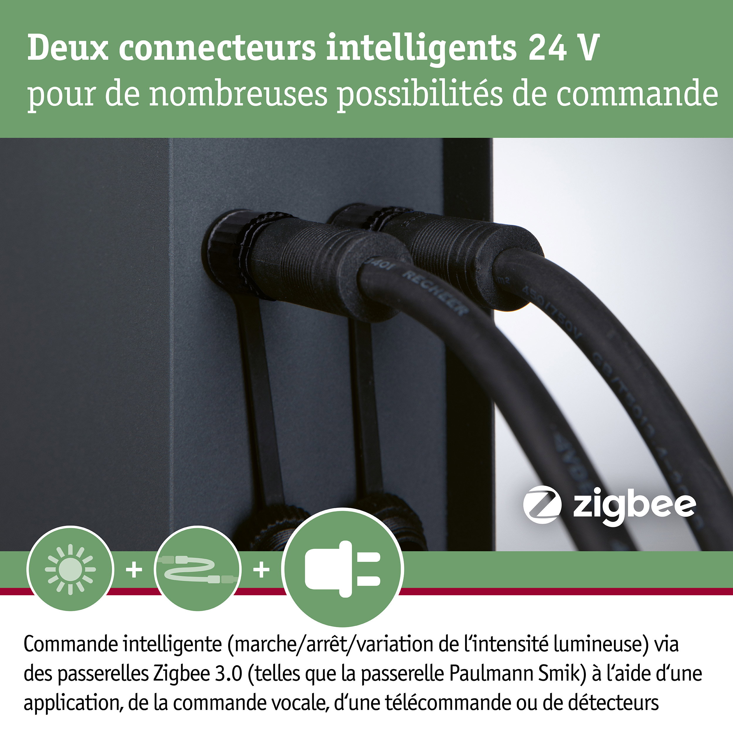 Plug & Shine Colonne de prises Rio incl. transformateurs IP44 Anthracite