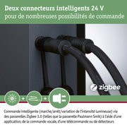 Plug & Shine Colonne de prises Rio incl. transformateurs IP44 Anthracite