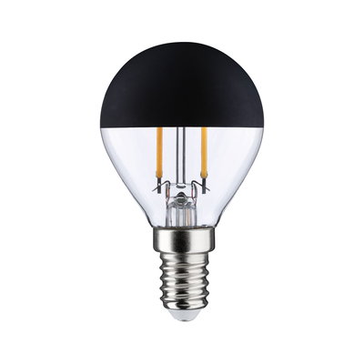LED bulb with black top and E14 base for energy-efficient lighting solutions
