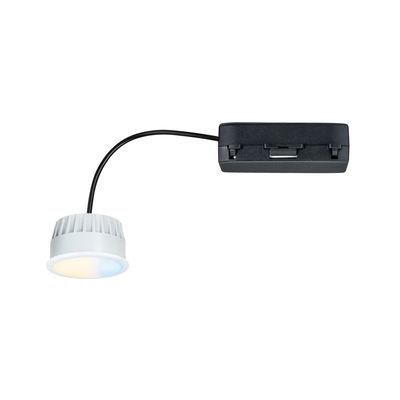 Spot encastré LED blanc compact avec câble noir pour éclairage intérieur moderne