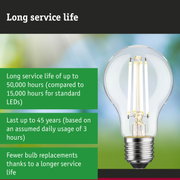 LED lamp with 3.5 times longer service life than conventional lamps, energy-saving lighting solution