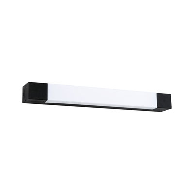 Schwarze LED-Wandleuchte mit weißem Diffusor aus Kunststoff für moderne Innenbeleuchtung