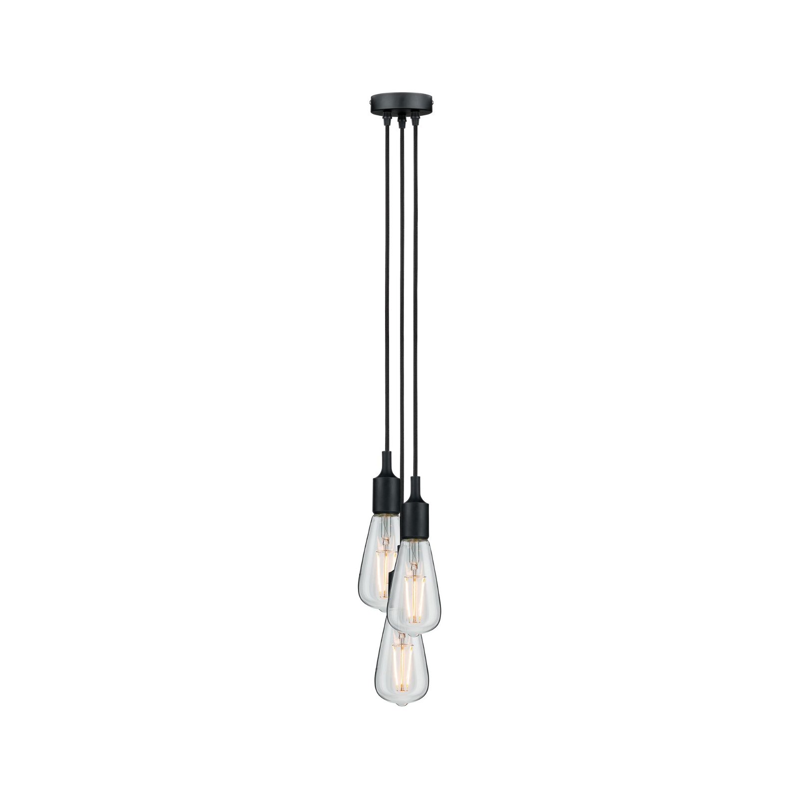 Neordic Hanglamp Ketil E27 max. 3x60W Zwart dimbaar Silicon/Metaal