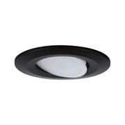 Spot encastré noir avec projecteur LED blanc orientable pour éclairage intérieur moderne