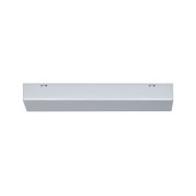 Biała prostokątna lampa sufitowa LED z metalu o minimalistycznym designie do nowoczesnych wnętrz