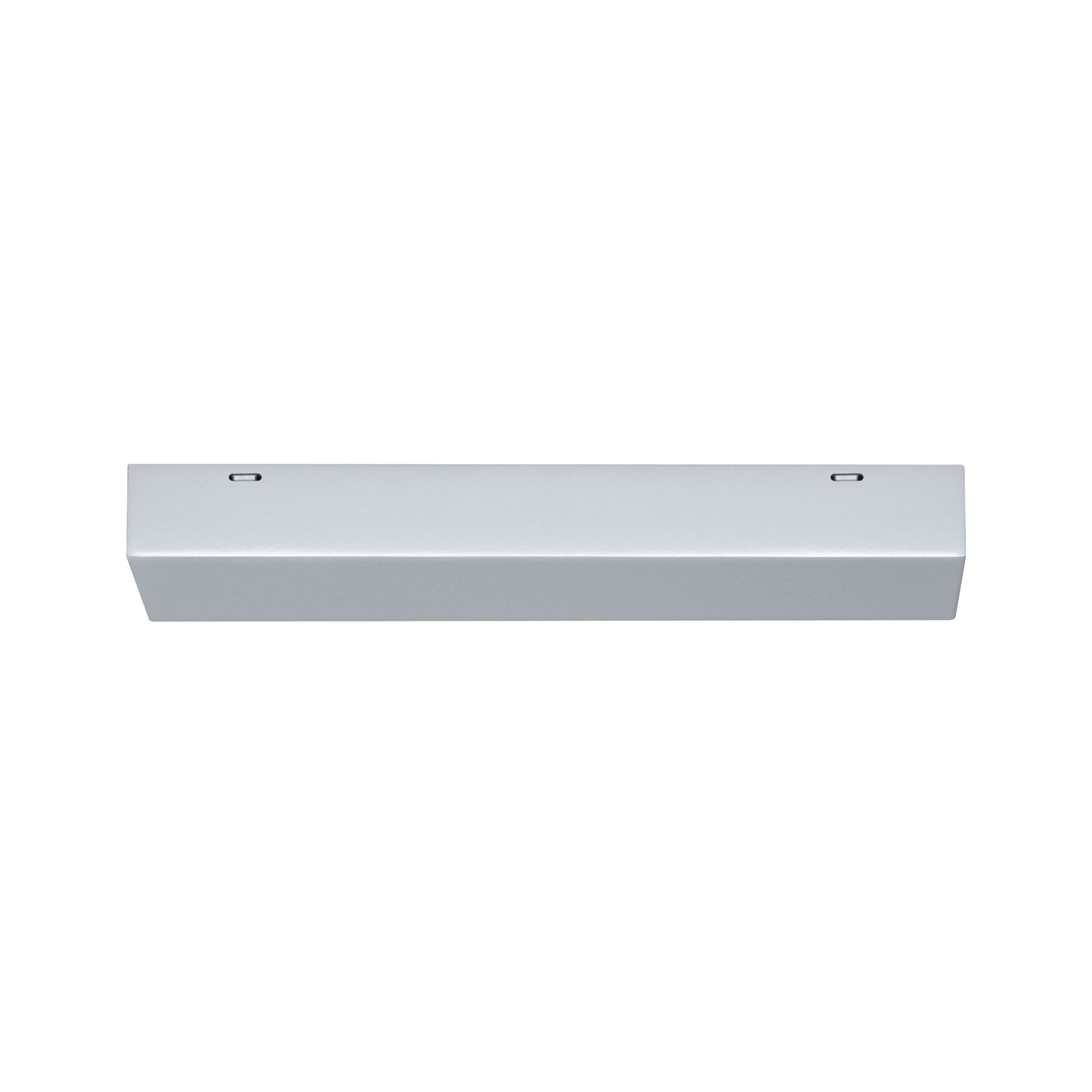 URail Einspeisung Mitte 205x45mm max. 1000W Chrom matt Weißer rechteckiger LED-Deckenleuchte aus Metall mit minimalistischer Optik für moderne Räume