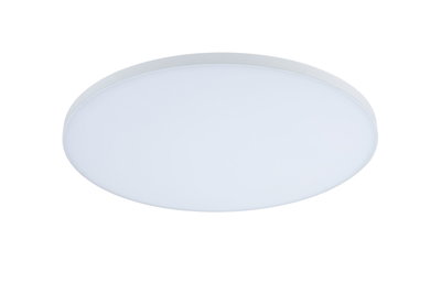 Plafonnier LED rond blanc avec cadre mat en plastique pour éclairage moderne