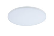 Plafonnier LED rond blanc avec cadre en plastique mat pour éclairage moderne