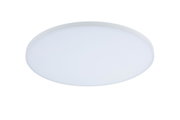 Plafonnier LED rond blanc avec cadre en plastique mat pour éclairage moderne
