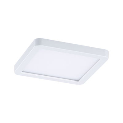 Square white LED ceiling light made of plastic for modern room lighting