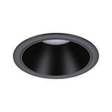 Spot encastré noir en métal avec finition mate pour éclairage LED de plafond moderne
