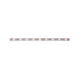 LED strip light with warm white LEDs on silver board for flexible lighting solutions