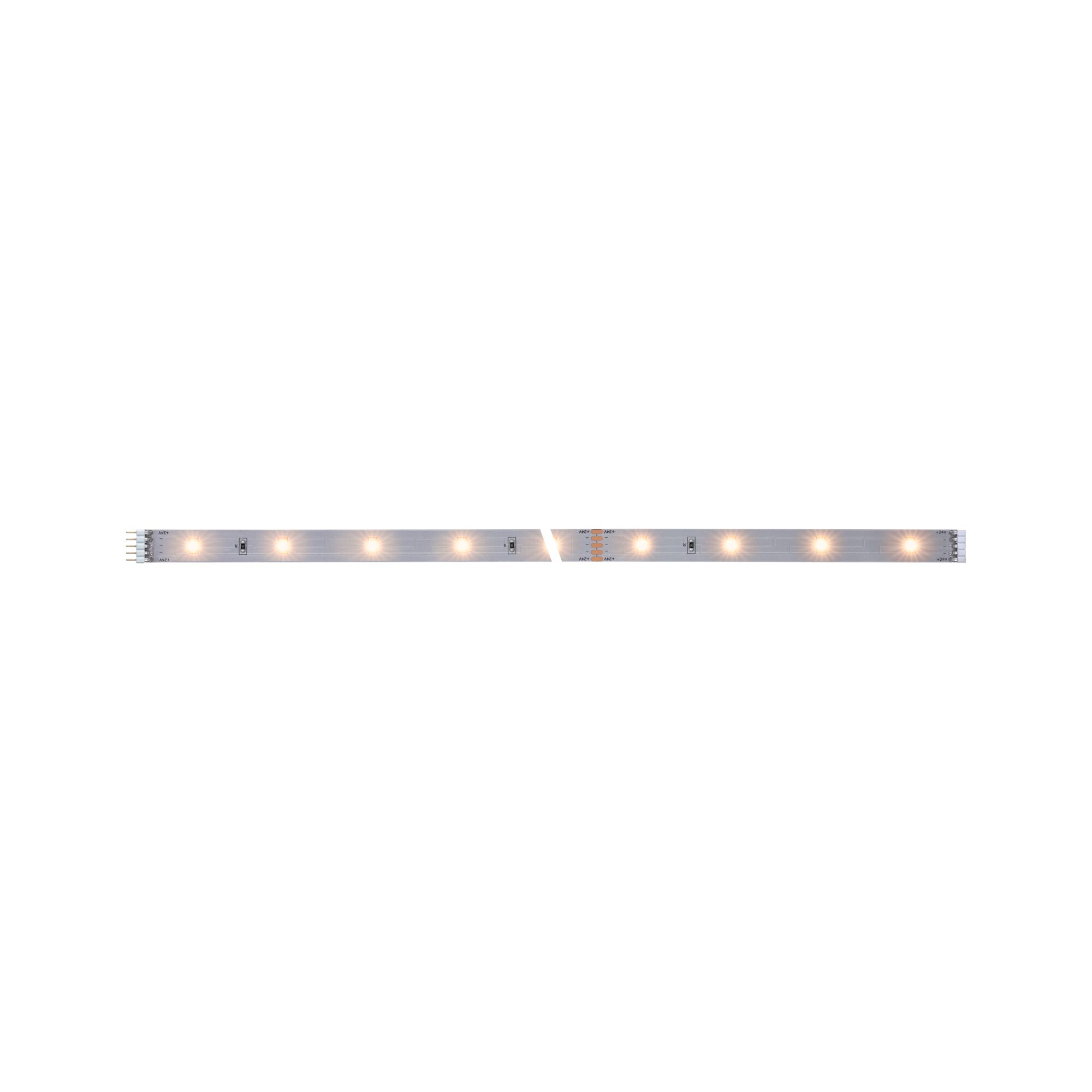 MaxLED 250 Strip LED Extension 1m 2700K 4W 300lm/m 2700K Bande LED avec LEDs blanc chaud sur circuit argenté pour solutions d'éclairage flexibles