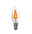 Incandescent Lamp Flickering candle E14 230V 1lm 3W 1500K Clear Clear glass bulb with flame-shaped filament, E14 base, decorative LED light bulb for ambiance