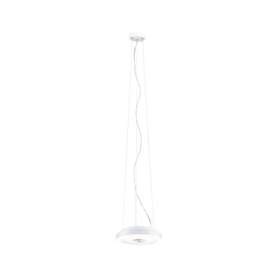 Moderne hvid metal LED-pendellampe med rundt design til stilfuld rumbelysning