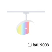 Weiße LED-Schiene mit modernem, rundem Leuchtmittel und Regenbogenlicht für Innenbeleuchtung