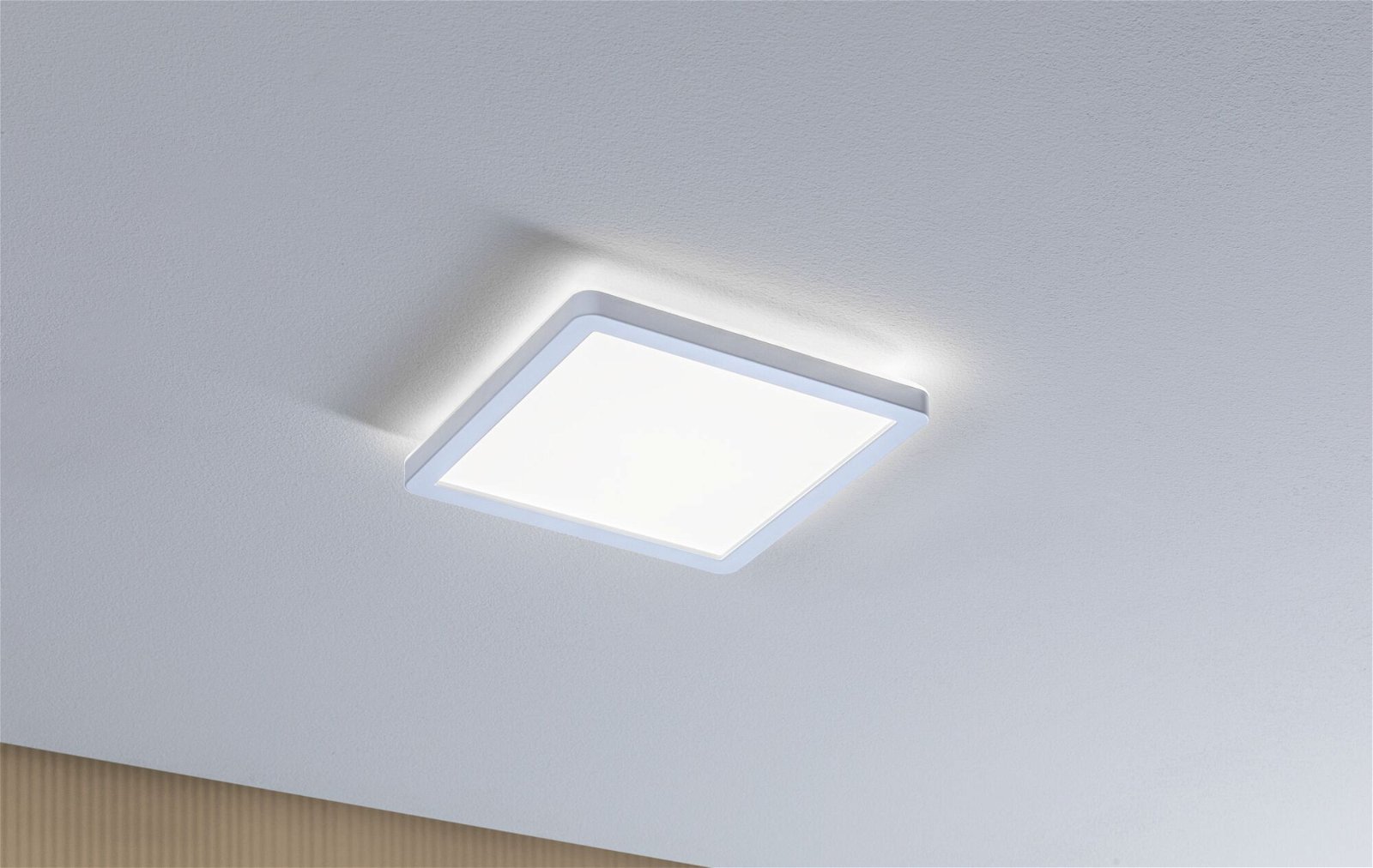 LED-panel Atria Shine Backlight IP44 kantet 190x190mm 11,2W 900lm 4000K Hvid