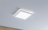 Square white LED ceiling light with modern design for energy-efficient room illumination