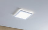 Square white LED ceiling light with modern design for energy-efficient room illumination