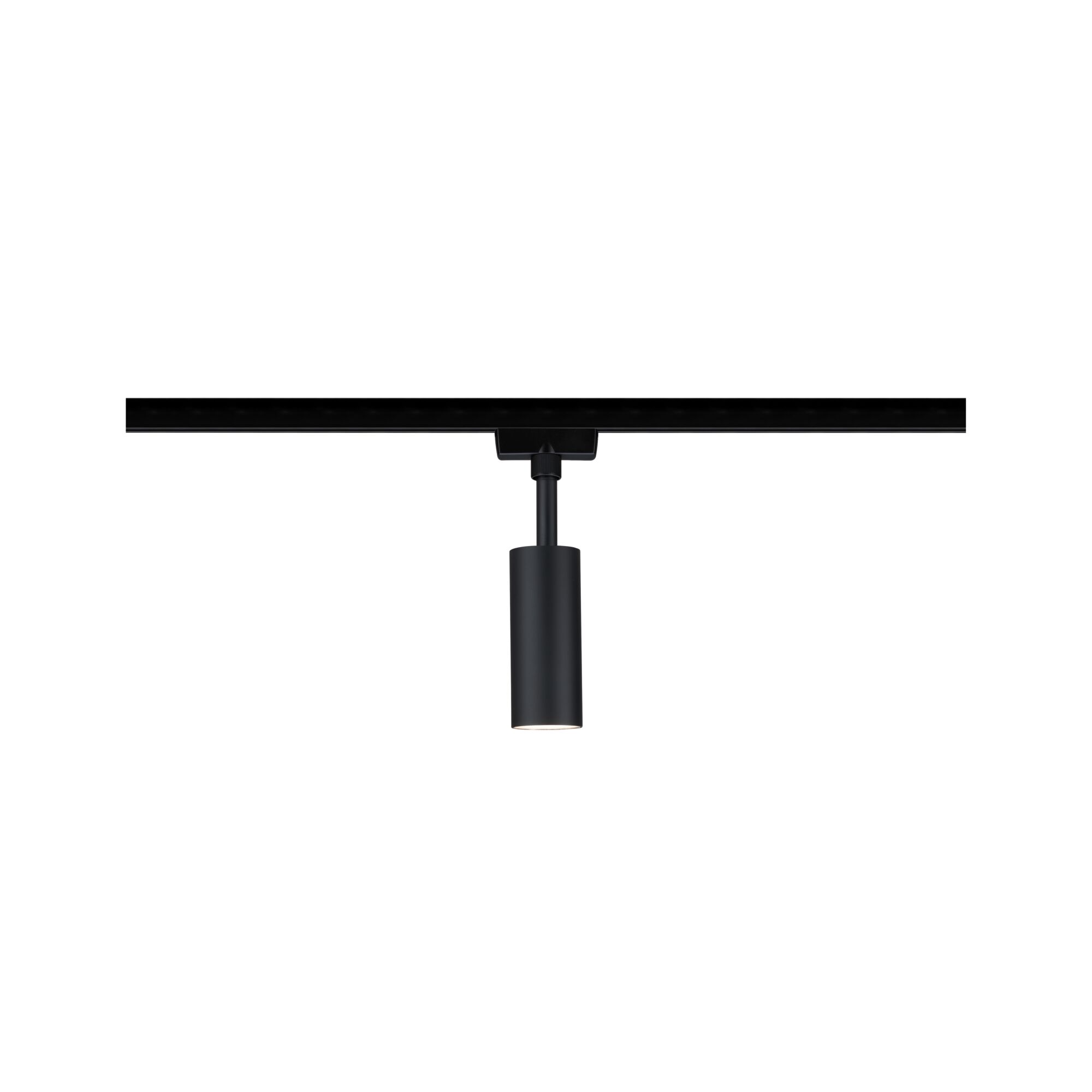 Sort metal LED-spot på skinne, moderne justerbar spot til accentbelysning