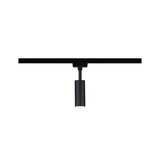 Spot LED noir en métal sur rail, projecteur moderne réglable pour éclairage d'accent