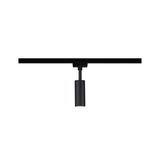 Spot LED noir en métal sur rail, projecteur moderne réglable pour éclairage d'accent