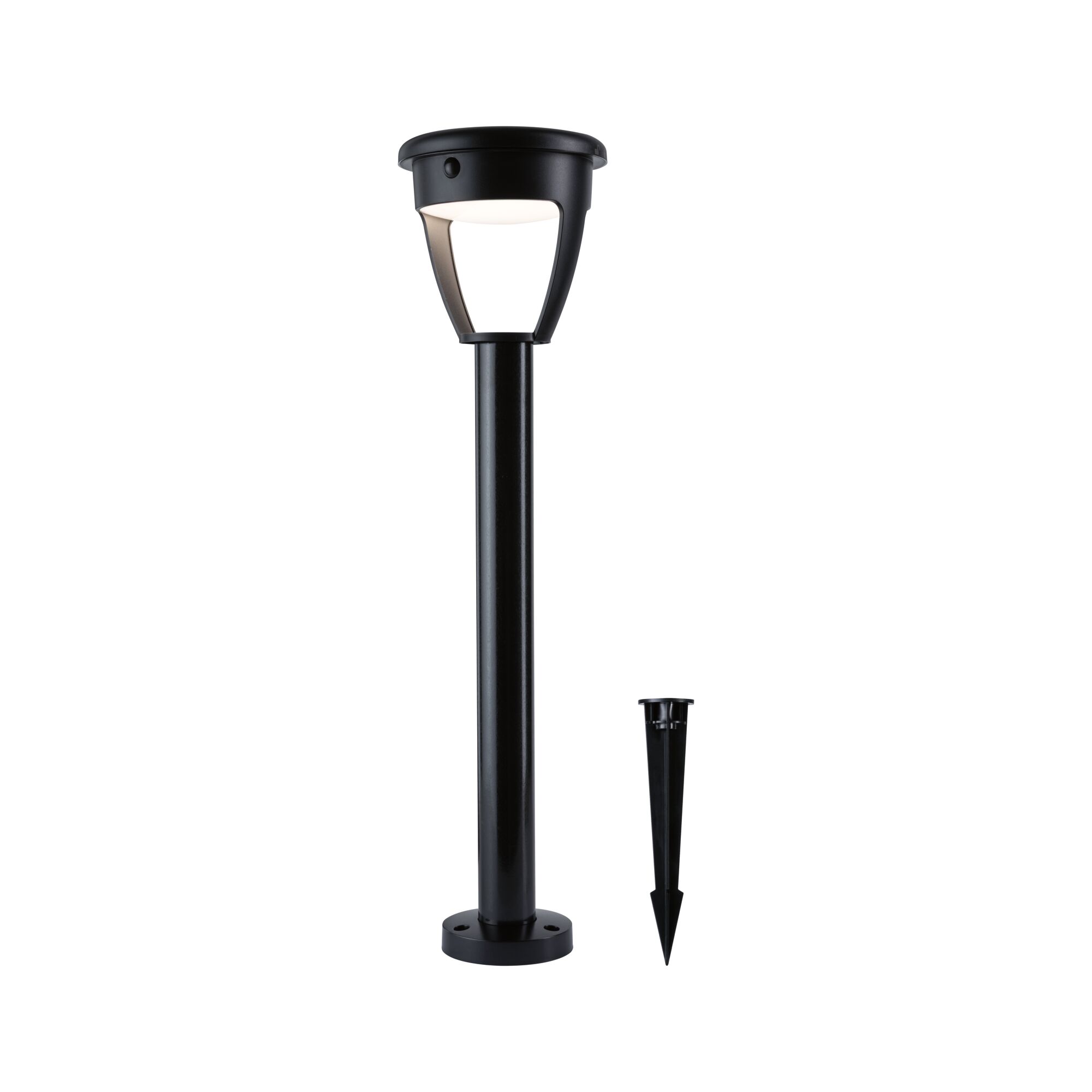 Solar Piquet à planter LED Ancona IP44 3000K 300lm Noir 140mm Solar Piquet à planter LED Ancona IP44 3000K 300lm Noir 140mm