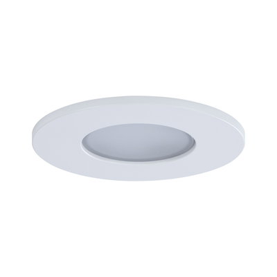 Round white LED recessed panel made of plastic for energy-saving ceiling lighting