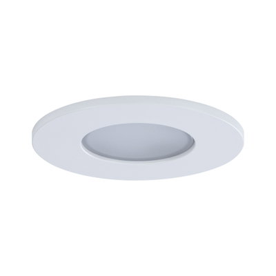 Round white LED recessed panel made of plastic for energy-saving ceiling lighting
