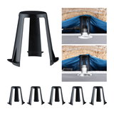 Black plastic mounting bracket for LED recessed downlights with ceiling insulation installation